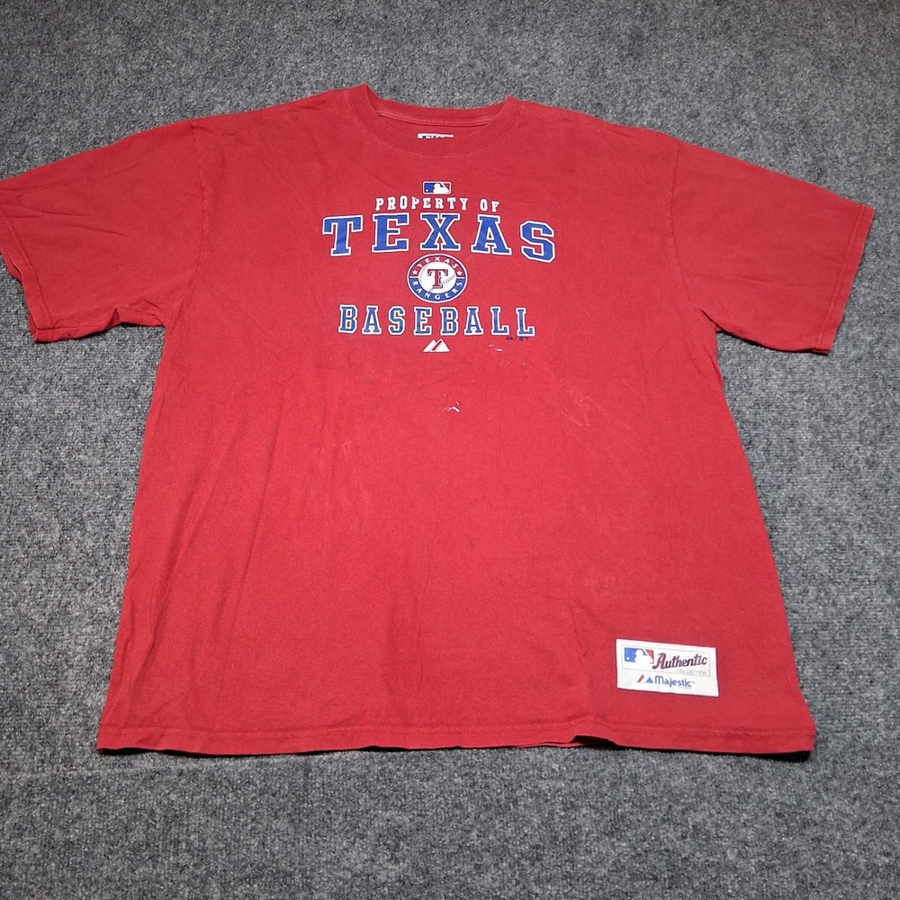 PROPERTY OF TEXAS RANGERS MLB BASEBALL T-Shirt MENS XL